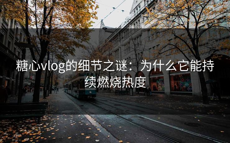 糖心vlog的细节之谜:为什么它能持续燃烧热度 糖心vlog的细节之谜:为什么它能持续燃烧热度